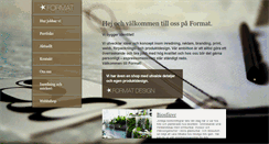 Desktop Screenshot of format.se